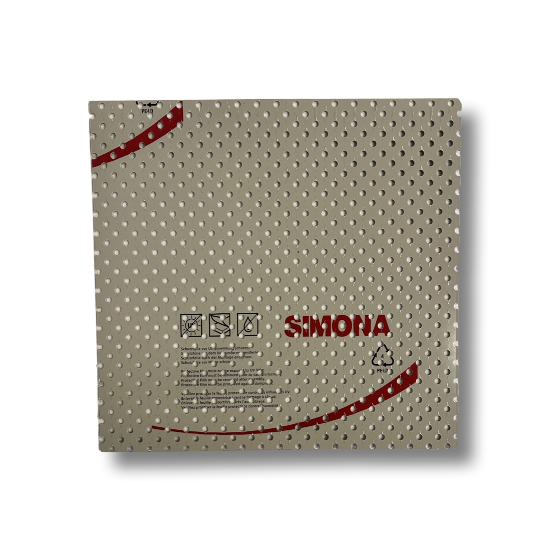 Geperforeerde PP plaat 2X1M