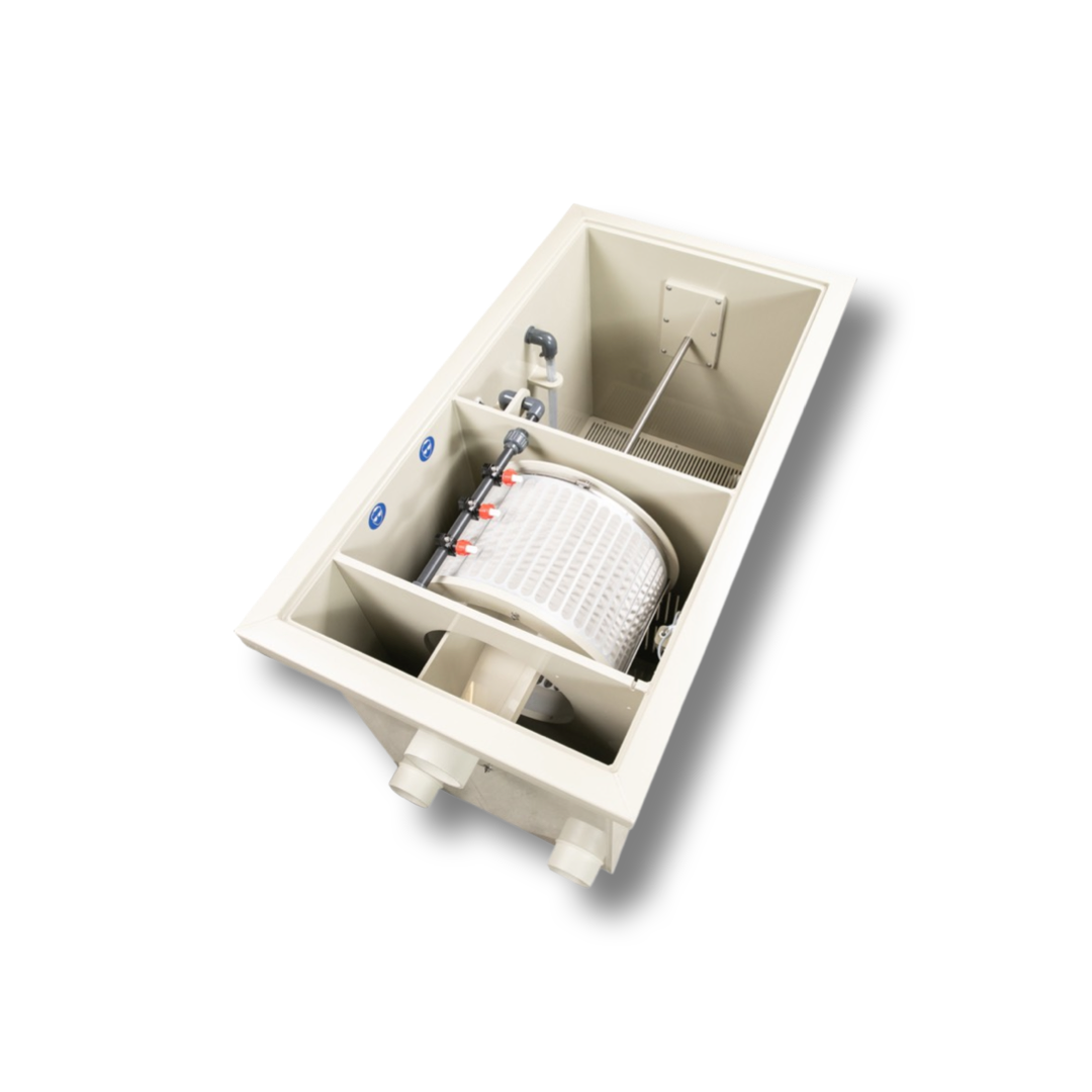 Trommelfilter CL15 + ingebouwde spoelpomp